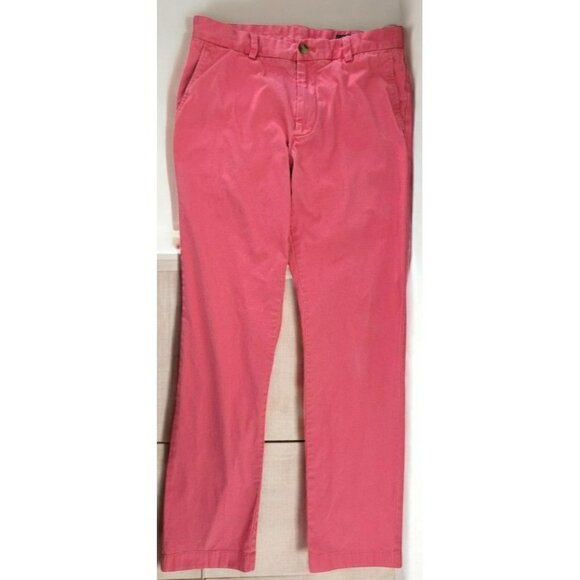 Vineyard Vines Breaker Pants 32x32 Coral Mens Slim Fit - Picture 1 of 7